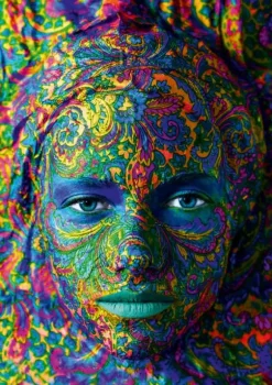 Face Art - Portrait of woman