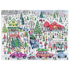 Ferme d'Arbres de Noël - Puzzle Étincellant de 1000 Pièces