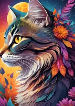 Floral Cat