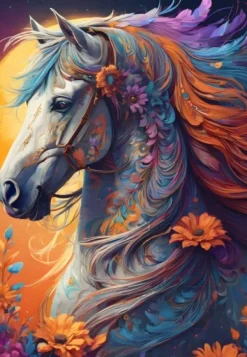 Floral Horse