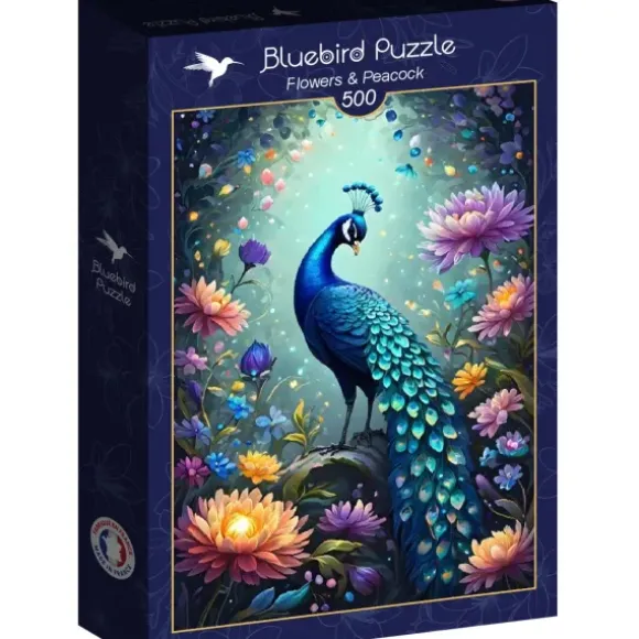 Flowers & Peacock