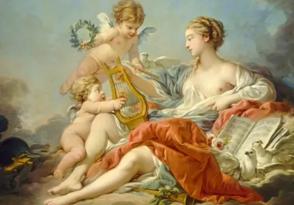 François Boucher : Allégorie de la musique, 1764