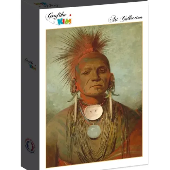 George Catlin : See-non-ty-a, Homme Medecine de l'Iowa Medicine Man, 1844-1845