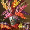 Glaïeuls dans un Vase Chinois