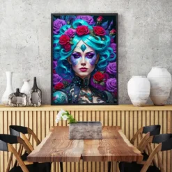 Gothic Flowers Portrait