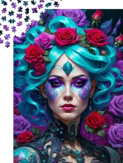 Gothic Flowers Portrait