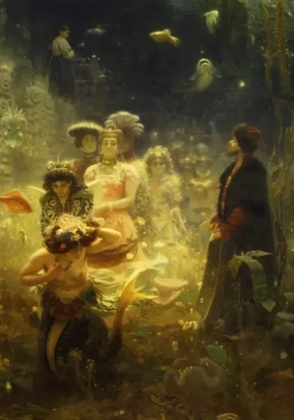 Ilia Répine : Sadko dans le Royaume Subaquatique, 1876