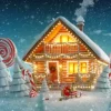 Illuminated Christmas Cottage