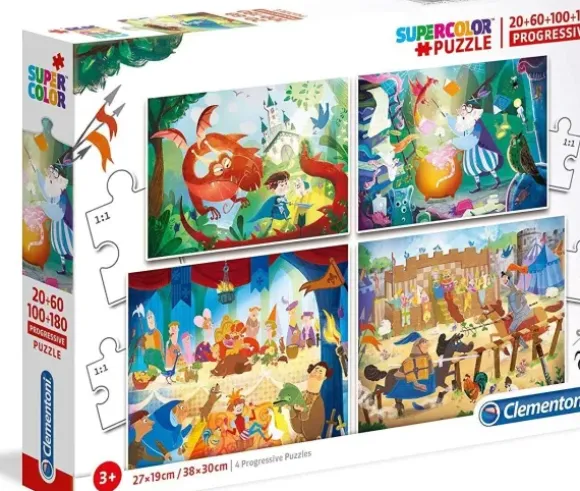 Il était une fois - 4 Puzzles Evolutifs (20/60/100/180 Pièces)