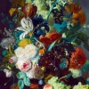 Jan Van Huysum - Still Life with Flowers and Fruit, 1715