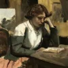 Jean-Baptiste-Camille Corot : Lecture de Jeune Fille, 1868