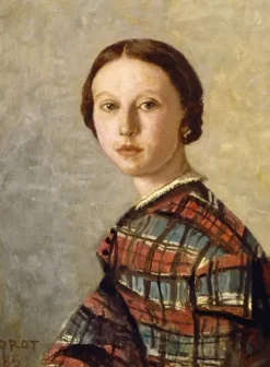 Jean-Baptiste-Camille Corot : Portrait de Jeune Fille, 1859