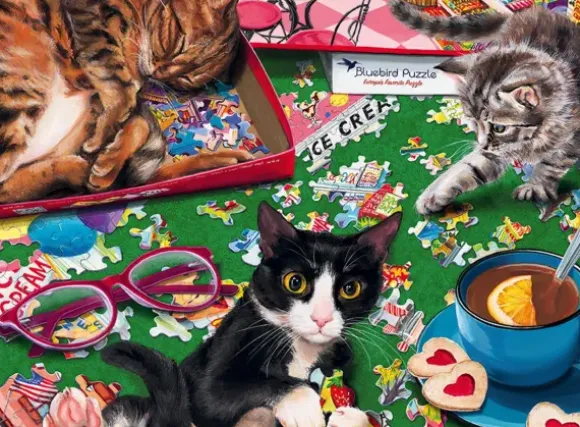 Joelle McIntyre - Bluebird Puzzle Cats