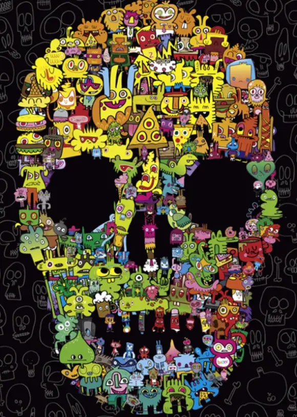 Jon Burgerman - Doodle Skull
