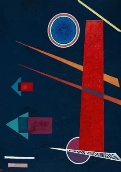 Kandinsky Vassily - Vassily Kandinsky - Powerful Red, 1928