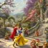 Kinkade Thomas - Thomas Kinkade, Disney, Blanche-Neige - Danse avec le Prince