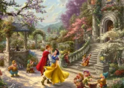 Kinkade Thomas - Thomas Kinkade, Disney, Blanche-Neige - Danse avec le Prince