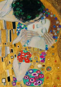 Klimt Gustav - Gustave Klimt - The Kiss (detail), 1908