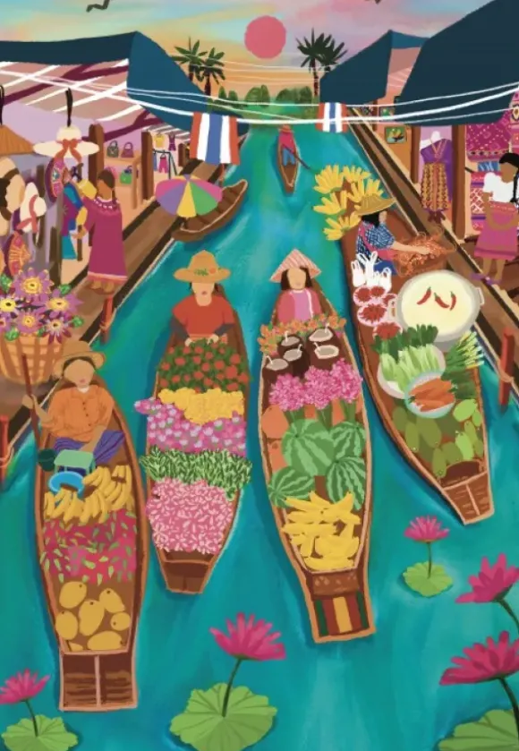 Lack Studio - Marché Flottant en Thaïlande