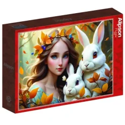 Lady and Bunnies