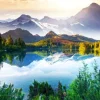La Montagne derrière le Lac