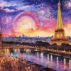 Landscape In Pointillism
