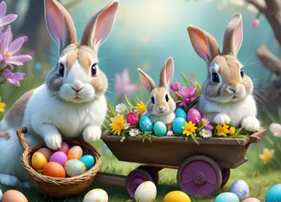 Lapins de Pâques Mignons