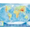 Large Physical Map of the World