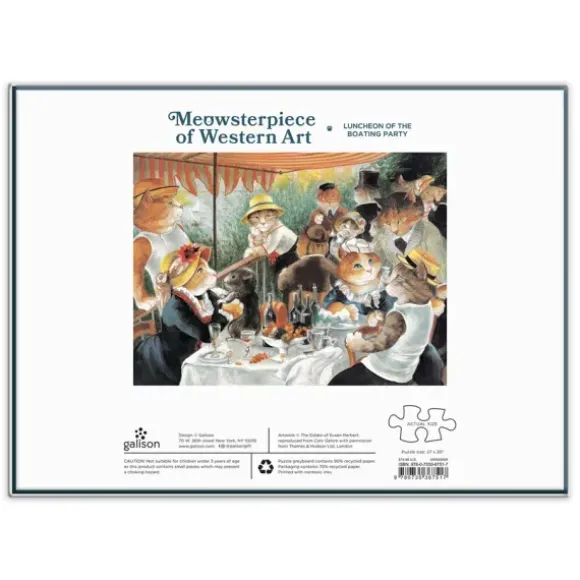 Le Déjeuner des Canotiers Meowsterpiece - 1000 Piece Puzzle