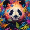 Le Panda dans la Forêt Arc-en-Ciel