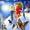 Le Père Noël sur le Toit