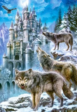 Loups devant le Château