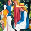 Macke August - August Macke - Four Girls, 1913