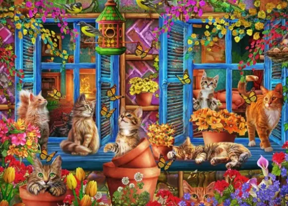 Marchetti Ciro - Chats sur le Rebord de la Fenêtre