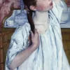 Mary Cassatt : Jeune Fille Coiffant ses Cheveux, 1886