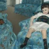 Mary Cassatt : Petite Fille dans un Fauteuil Bleu, 1878