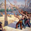 Maximilien Luce - Les Batteurs de Pieux, 1903