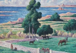 Maximilien Luce - L'Île à bois, Kermouster, Lézardrieux, 1914
