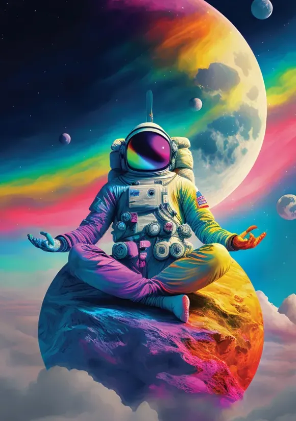 Méditation dans l'Espace