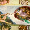 Michel Ange - Michelangelo - The Creation of Adam, 1511