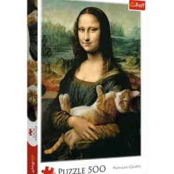 Mona Lisa and Purring Kitty