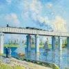 Monet Claude - Claude Monet -Railway Bridge at Argenteuil, 1873