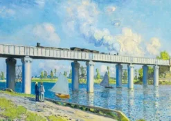Monet Claude - Claude Monet -Railway Bridge at Argenteuil, 1873