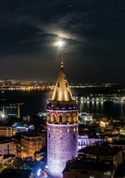 Neon Puzzle - Tour de Galata