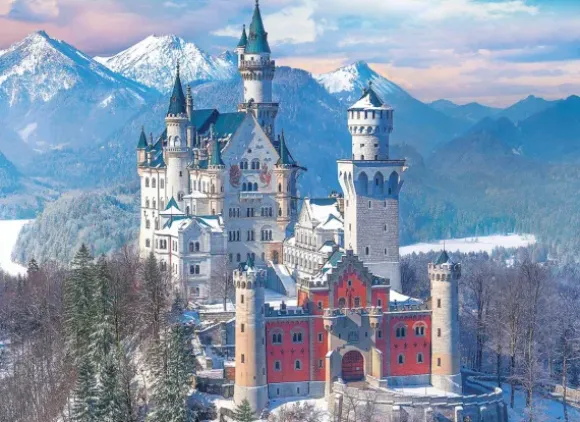 Neuschwanstein en Hiver, Allemagne