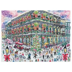 Noël à la Nouvelle-Orléans - Puzzle 1000 Pièces avec Boîte Carrée