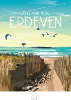 Où le vent nous ERDEVEN - PLAGE DE KEROURIEC