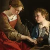 Orazio Gentileschi et Giovanni Lanfranco : Sainte Cecilia et un Ange, 1617/1618