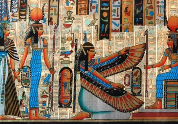 Papyrus et Hiéroglyphes