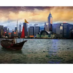 Paysages Nocturnes - Hong-Kong : Baie de Hong-Kong